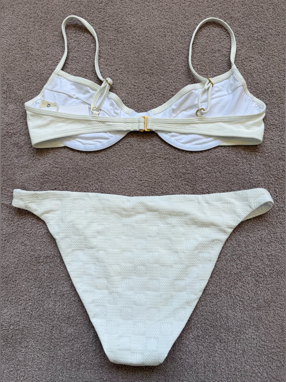 NEW - l*space x REVOLVE - SET - Missy Sunrise Seashell / Camacho Bottom - WHITE - Picture 2 of 11